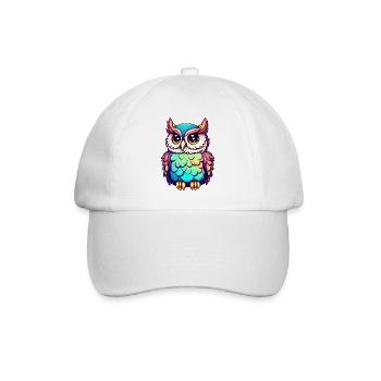 Hibou coloré - Casquette classique - blanc/blanc - Devant