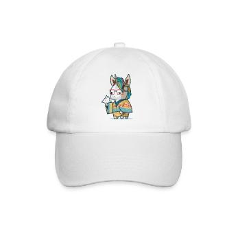 Origami Unicorn - Baseball Cap - white/white - Front