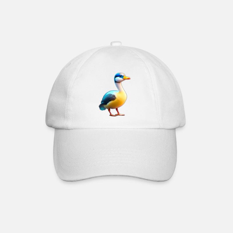 Duck - Baseball Cap - white/white