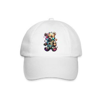 Ours robot - Casquette classique - blanc/blanc - Devant