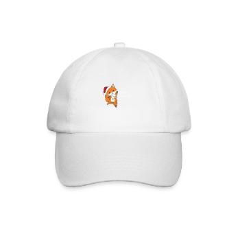 Fox Christmas Snow Winter Animals Foxes - Baseball Cap - white/white - Front