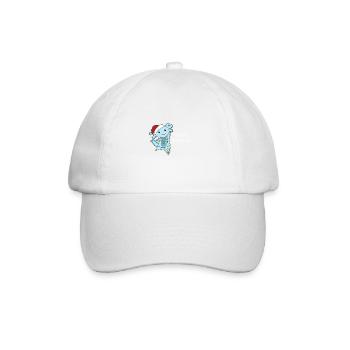 Axolotl Joyeux Noël Animaux d’hiver Axolotl - Casquette classique - blanc/blanc - Devant
