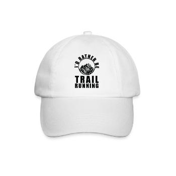 Trail Run Ultra Trail Running Berg Trekking Laufen - Baseballkappe - Weiß/Weiß - Vorne