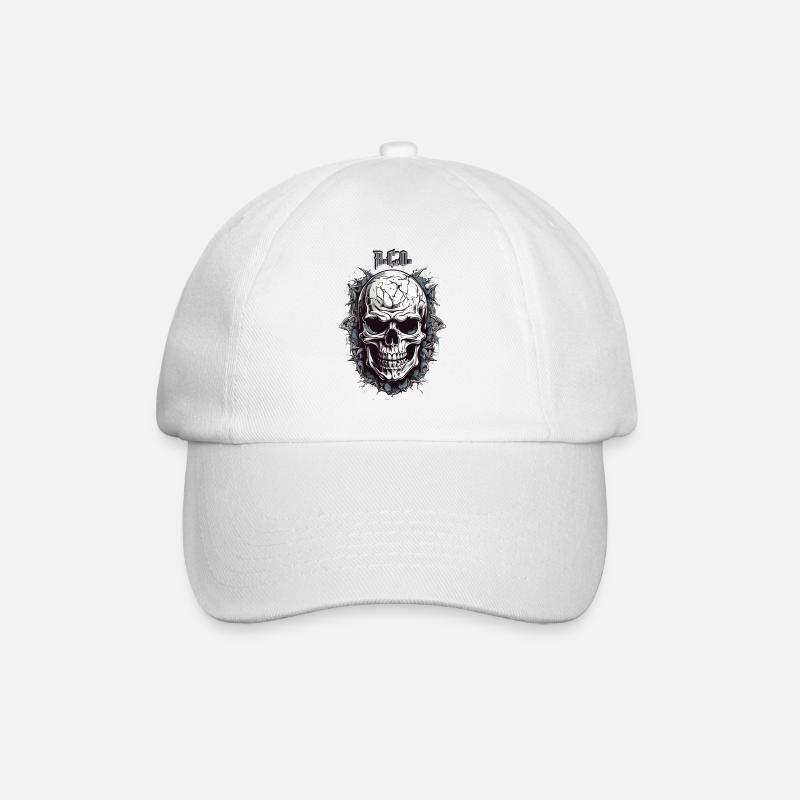 Totenkopf B.C.O - Baseballkappe - Weiß/Weiß
