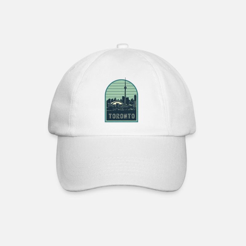 Toronto Skyline Arc Vintage Badge - Baseballkappe - Weiß/Weiß