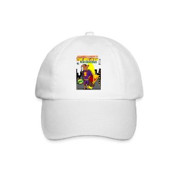 The Breaver Funny Beaver Animal Superhero Comics - Baseball Cap - white/white - Front