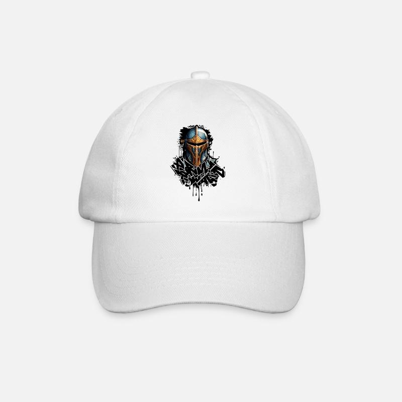 Mittelalterliche Ritterrüstung - Baseballkappe - Weiß/Weiß