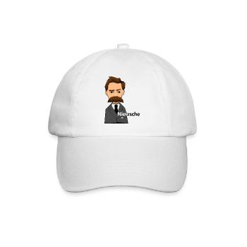 Nietzsche - Baseball Cap - white/white - Front