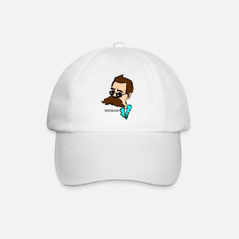 Nietzsche - Baseball Cap - white/white