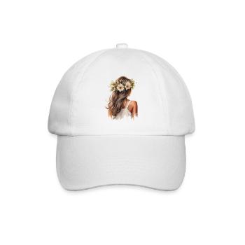 Floral Crown - Baseball Cap - white/white - Front