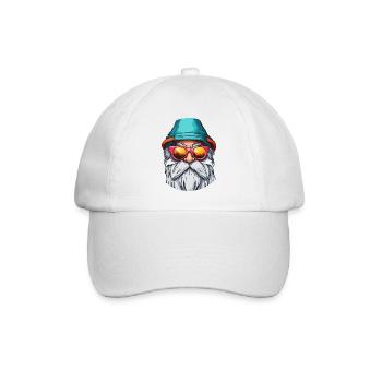 Garden Gnome / Fairyland / Leprechaun / Gnome / Logo - Baseball Cap - white/white - Front