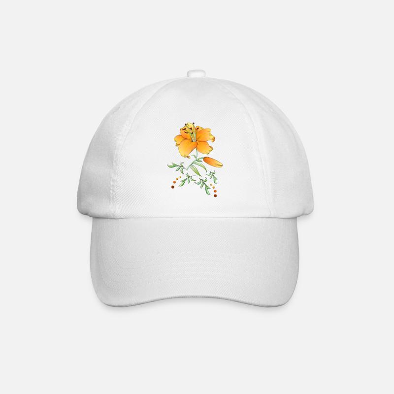 fleur1 - Casquette classique - blanc/blanc