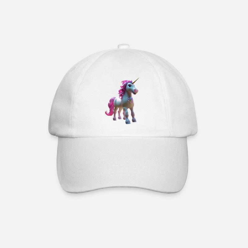 Fleur de licorne pastel - Casquette classique - blanc/blanc