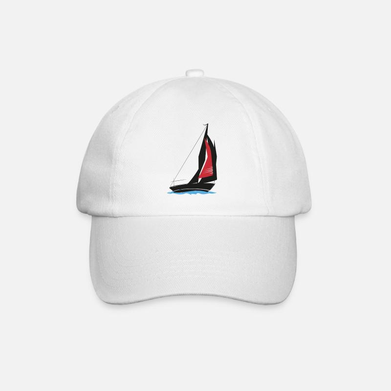 sailing ship segler - Baseballkappe - Weiß/Weiß