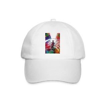 Swimming sport art #swimmer #sport - Baseball Cap - white/white - Front