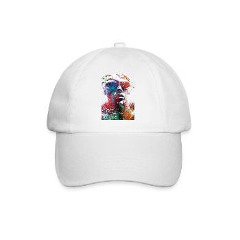 Swimmer sport #swimmer #sport - Baseball Cap - white/white - Front