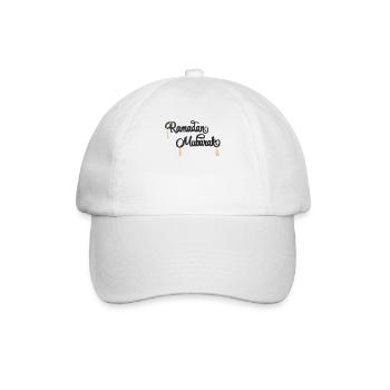 Ramadan Mubarak - Baseball Cap - white/white - Front