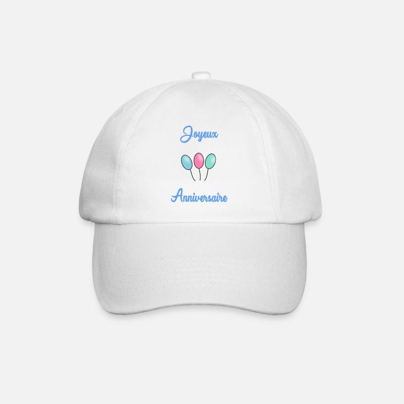 HAPPY BIRTHDAY - Casquette classique - blanc/blanc