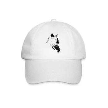 cat, cat motif, cute, gift, gift ideas - Baseball Cap - white/white - Front
