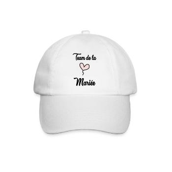 MARIEE. COEUR. COUPLE. JUST MARRIED. EVJF. SAINT V - Casquette classique - blanc/blanc - Devant