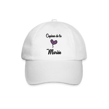 BRIDE'S GIRLFRIENDS - Baseball Cap - white/white - Front