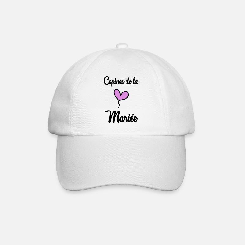 EVJF. MARIEE. TEAM. TEAM MARIEE. FUTURE MARIEE - Casquette classique - blanc/blanc