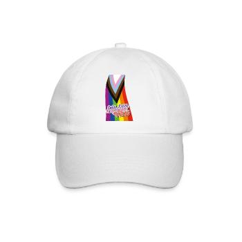 Pride Spectrum: LGBTQIA+ Celebration - Baseballkappe - Weiß/Weiß - Vorne