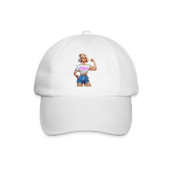 Le pouvoir des femmes - Casquette classique - blanc/blanc - Devant