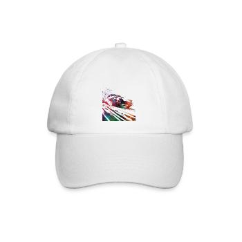 Cars racing #racing #sport - Baseball Cap - white/white - Front