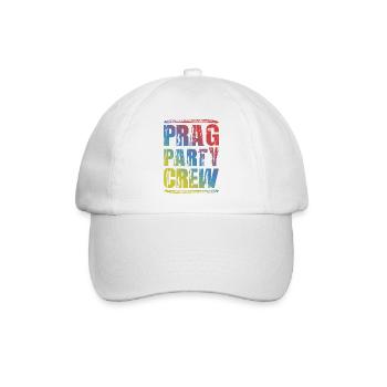 Prag Party Crew Bunt - Baseballkappe - Weiß/Weiß - Vorne