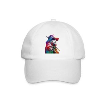 Fishing sport art #fishing - Baseball Cap - white/white - Front