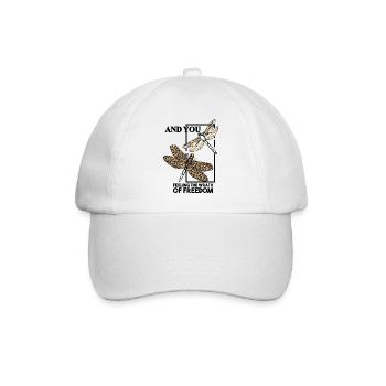 Liberté des papillons - Casquette classique - blanc/blanc - Devant