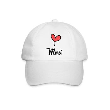MAÎTRESSE. MAITRE. MERCI. MERCI MAÎTRESSE - Casquette classique - blanc/blanc - Devant