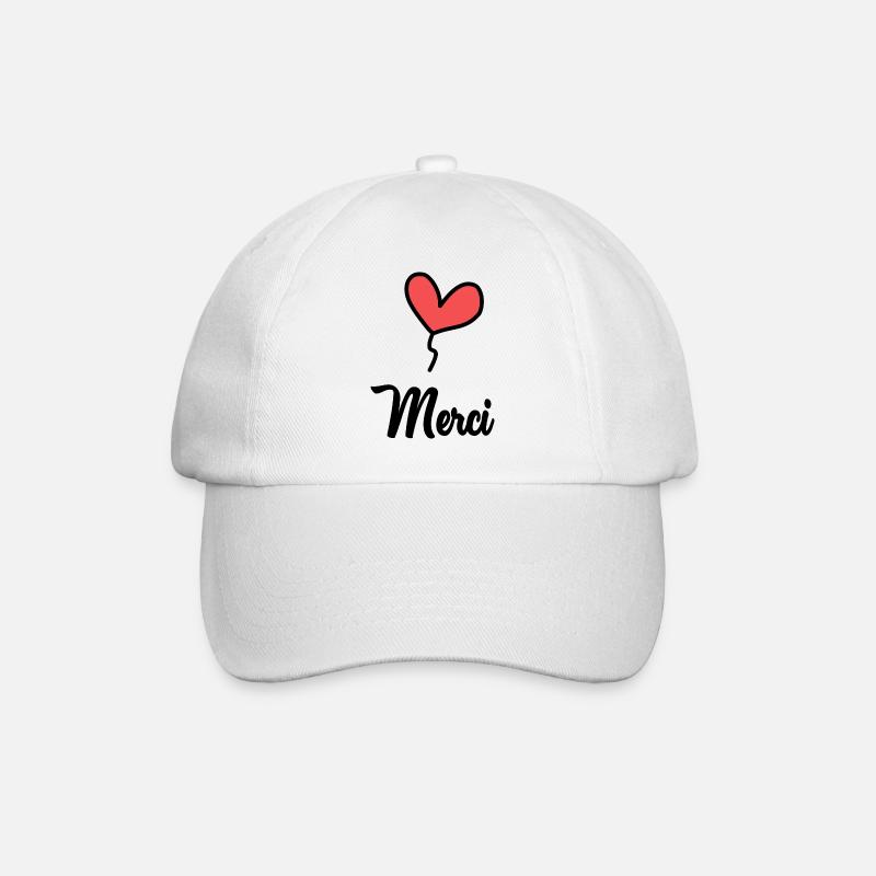 MAÎTRESSE. MAITRE. MERCI. MERCI MAÎTRESSE - Casquette classique - blanc/blanc