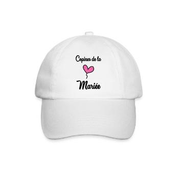 GERADE VERHEIRATET. Junggesellinnenabschied. VALENTINSTAG. PAAR - Baseballkappe - Weiß/Weiß - Vorne