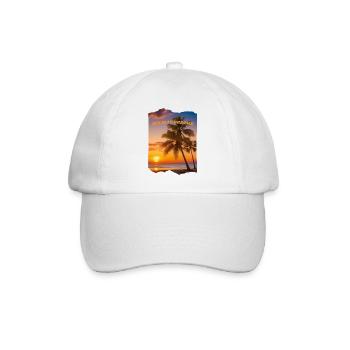 Holiday Dreams - Plage avec coucher de soleil - Casquette classique - blanc/blanc - Devant
