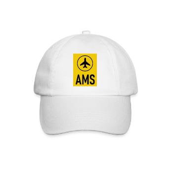 Amsterdam Airport - Baseball Cap - white/white - Front