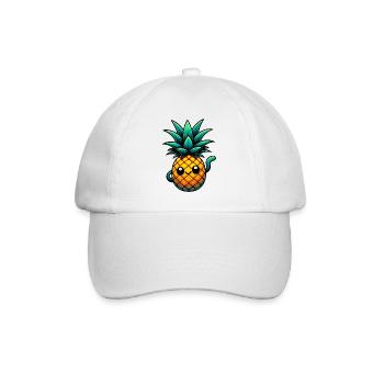 Pineapple - Baseball Cap - white/white - Front