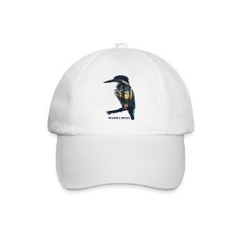 Préserver et protéger le martin-pêcheur - Casquette classique - blanc/blanc - Devant