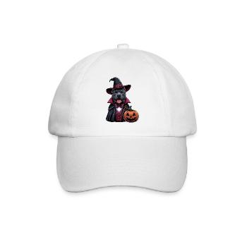 Kostümierter Pitbull Halloween - Baseballkappe - Weiß/Weiß - Vorne