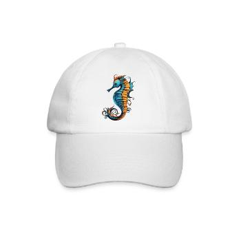 hippocampe - Casquette classique - blanc/blanc - Devant