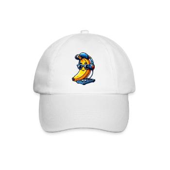 Banane DJ Amateur de musique Cool - Casquette classique - blanc/blanc - Devant