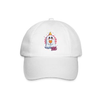 Trick or Treat Halloween Ghost - Baseball Cap - white/white - Front