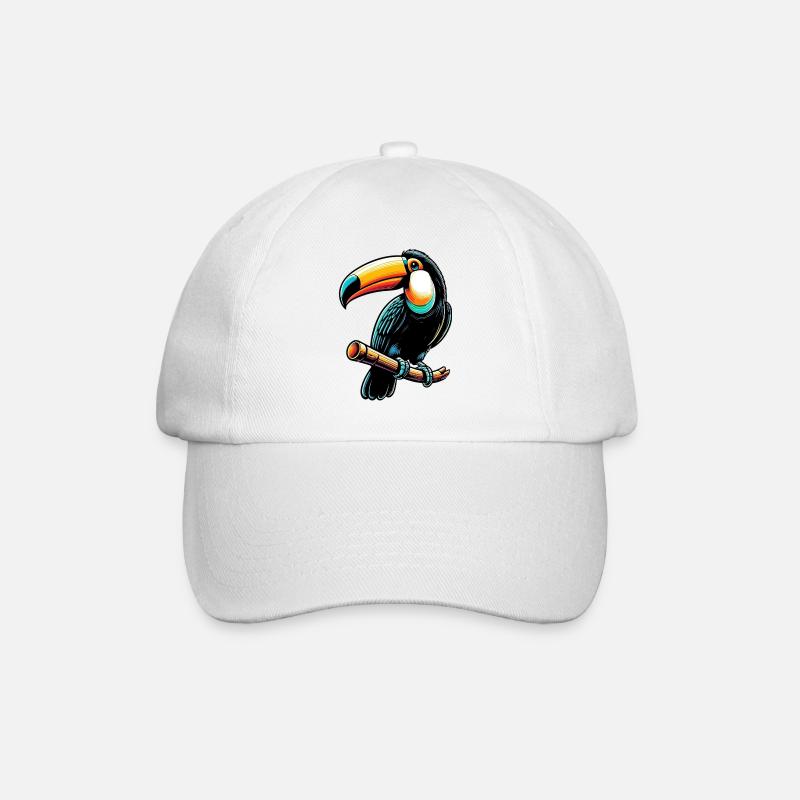 Tukan - Baseballkappe - Weiß/Weiß