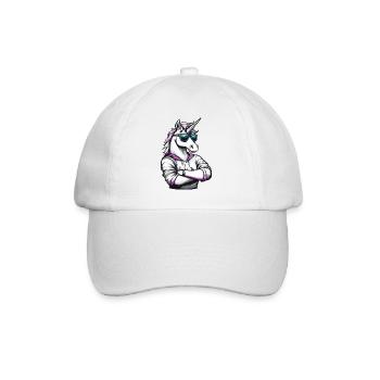 Bande dessinée Licorne - Casquette classique - blanc/blanc - Devant