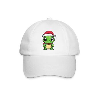 Turtle Christmas - Baseball Cap - white/white - Front