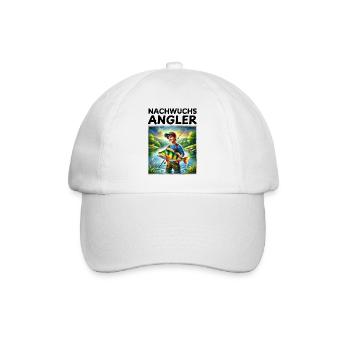 Young Anglers - Perch Motif Kids - Baseball Cap - white/white - Front