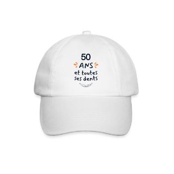 50 Years Humor Gift 50 Years Anniversary - Baseball Cap - white/white - Front