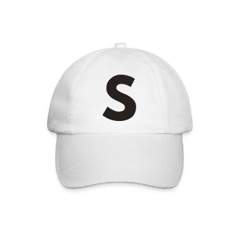 S - Baseballkappe - Weiß/Weiß - Vorne