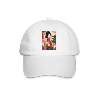Asie Asiatique Japonais Belle Femme Japon - Casquette classique - blanc/blanc - Devant